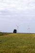 The wind turbines