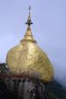 Golden rock on the top