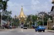 Street and Shwedagon