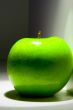 Shiny green Granny Smith apple