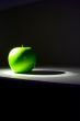 Shiny green Granny Smith apple