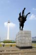 Monas and horse