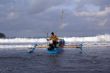 Waves and boat