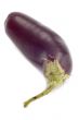 aubergine on white