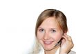 businesswoman with headset