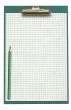 empty clipboard with pencil