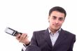 man with mobile phone