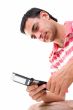 Young man with mobile phone