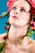 Cosmetic flower girl