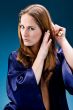 Young woman caring of her hair