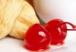 Macro shot of glaze cherries
