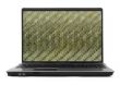 laptop on white with abstract wallpaper
