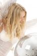 lingerie angel with disco ball