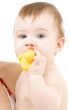 baby with duck