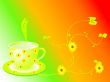 Abstract summer tea