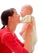 Baby with mom