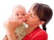 Baby with mom