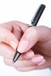 Hand with pen