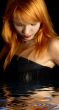 dark redhead portrait