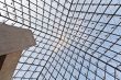 Glass dome of a pyramid in the Louvre 2