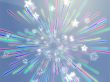 Bursting flying stars illustration