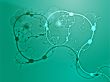 Abstract swirly floral grunge illustration