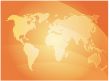 World map waves