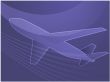 Air travel airplane illustration