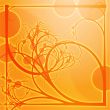 Floral border frame square