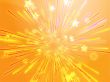 Bursting flying stars illustration