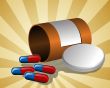 Illustration of open pillbox with pills