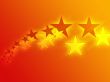 Flying stars illustration