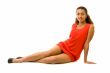 woman in little red dress