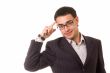 smiling businessman with keys