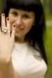 girl showing ring