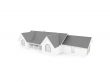 house over white