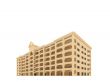 big hotel over white