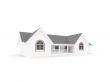 house over white
