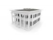 big house over white