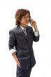 Asian business man and phone