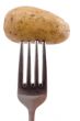 potato on fork