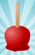 Candy apple illustration