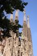 Deatailed view of Sagrada Familia, great work of Antonio Gaudi