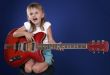 little girl and guitar