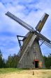 wooden windmill