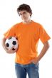 young with soccer ball