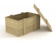 Open box on a white background. 3D image.