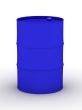 blue vat on a white background. 3D image.