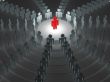 Conceptual image of teamwork. 3D image.