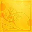 Floral border frame square